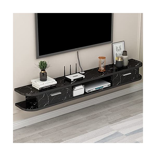 Étagère TV Murale,Meuble TV Flottant/étagère À Composants Pour Meuble TV,Unité De Centre De Divertissement,Console Multimédia