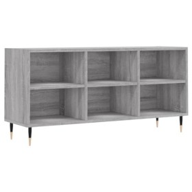 Meuble TV Sonoma Gris 103,5x30x50 cm Bois dingénierie - Banc TV, Meuble TV Suspendu, Convient pour Salon ou Chambre
