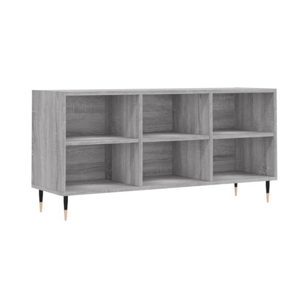 Meuble TV Sonoma Gris 103,5x30x50 cm Bois dingénierie - Banc TV, Meuble TV Suspendu, Convient pour Salon ou Chambre