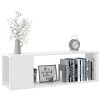 Susany Meuble TV Banc TV Armoire de TV Blanc Brillant 100x24x32 cm Aggloméré