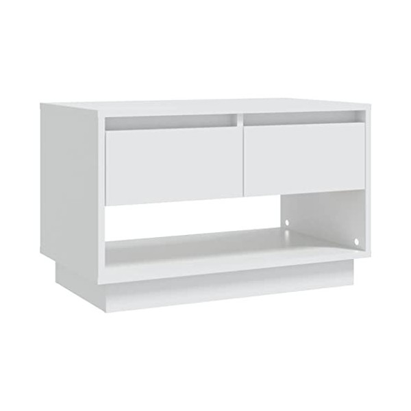 WREWING Meuble TV,Support pour Téléviseur Jusqu’à 50-80 Pouces,Table Télé avec Étagères Réglables,Bas Table TV Support de Tél