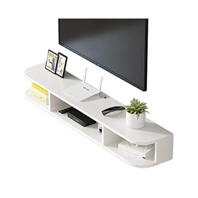 Meuble TV, Lowboard TV, étagères flottantes, étagère Flottante pour Composants de Meuble TV, Support média Moderne pour Centr