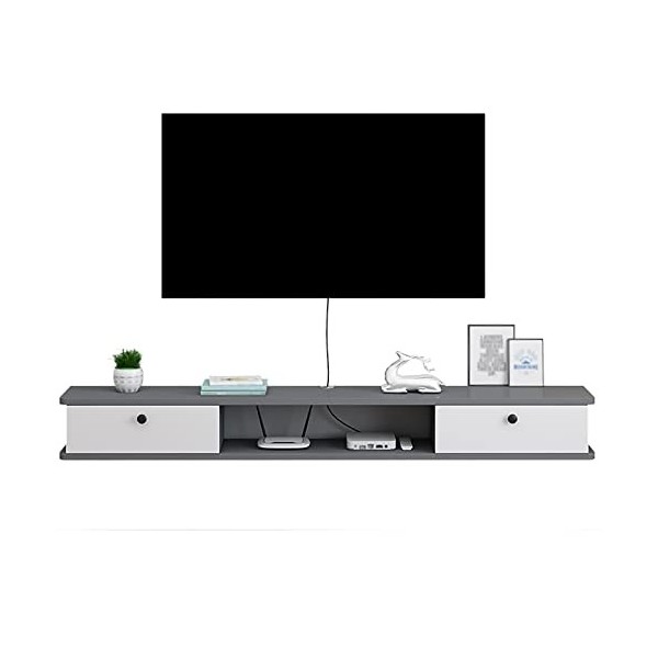 WANGPP Meuble TV Flottant,Meuble TV Mural,Étagère TV Suspendue Décorative,Composant Darmoire De Centre De Divertissement,pou