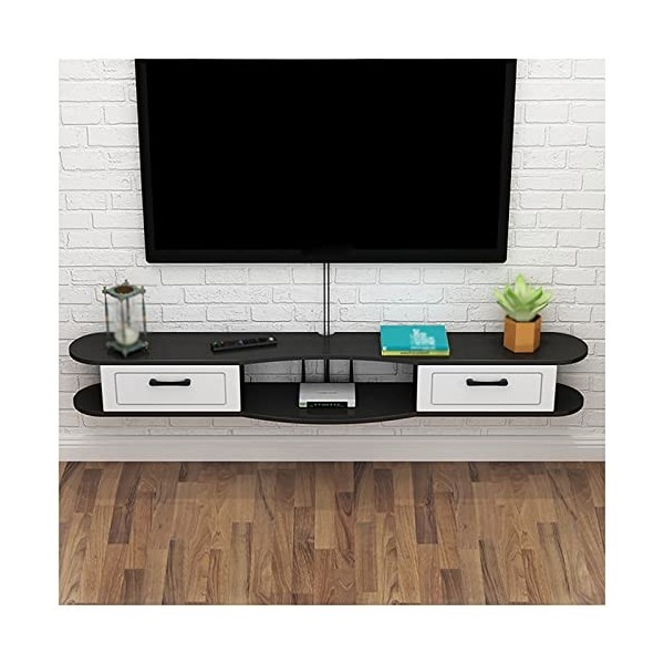 WANGPP Meuble TV Flottant Mural, Meuble TV Moderne, Composant Darmoire De Centre De Divertissement, avec Porte Et Unité De S