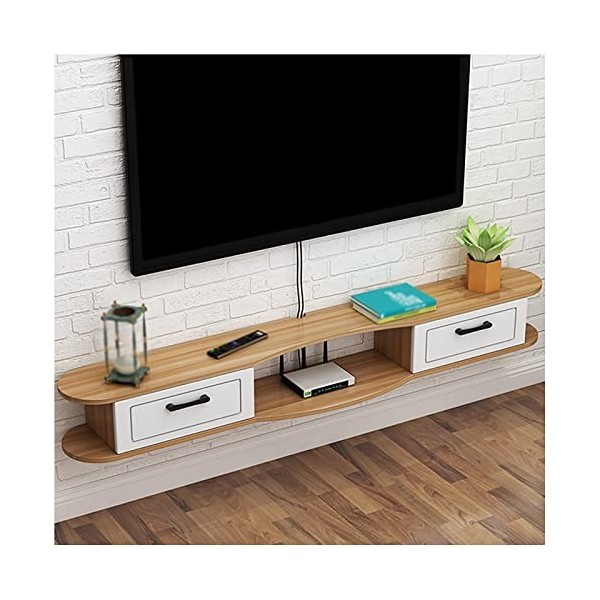 WANGPP Meuble TV Flottant Mural, Meuble TV Moderne, Composant Darmoire De Centre De Divertissement, avec Porte Et Unité De S