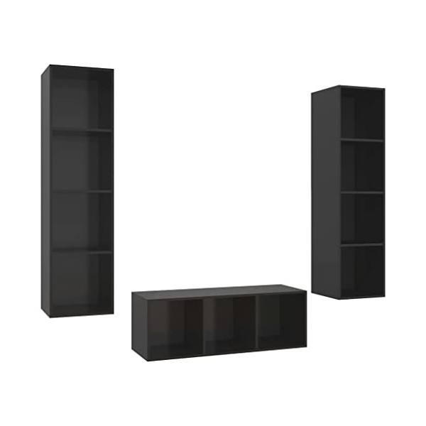 VEEKI Meuble TV, Meuble TV Suspendu, Meuble, Meuble TV avec Rangement，Meuble Industriel, Convient pour Salon ou Chambre, Ense