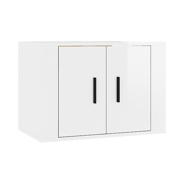 Meuble TV,Étagère TV Flottante, Support de Télévision Flottant Fixé au Mur Centre de Console Multimédia de Divertissement Gra