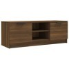 Meuble TV Chêne marron 102x35x36,5 cm Bois dingénierie