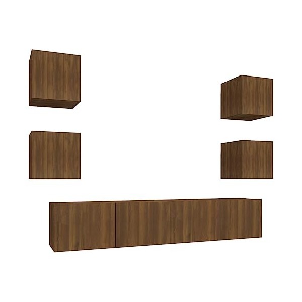 VEEKI Meuble TV, Meuble TV Suspendu, Meuble TV Industriel, Meuble TV Bois, Meuble Chambre, Convient pour Salon ou Chambre, En