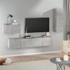 VEEKI Meuble TV, Meuble TV Suspendu, Meuble TV Industriel, Meuble TV Bois, Meuble Chambre, Convient pour Salon ou Chambre, En
