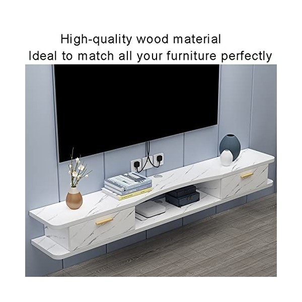 WANGPP Meuble TV Suspendu,Étagère TV Murale,Meuble TV Flottant,Meuble TV Suspendu,Composant Darmoire De Centre De Divertisse