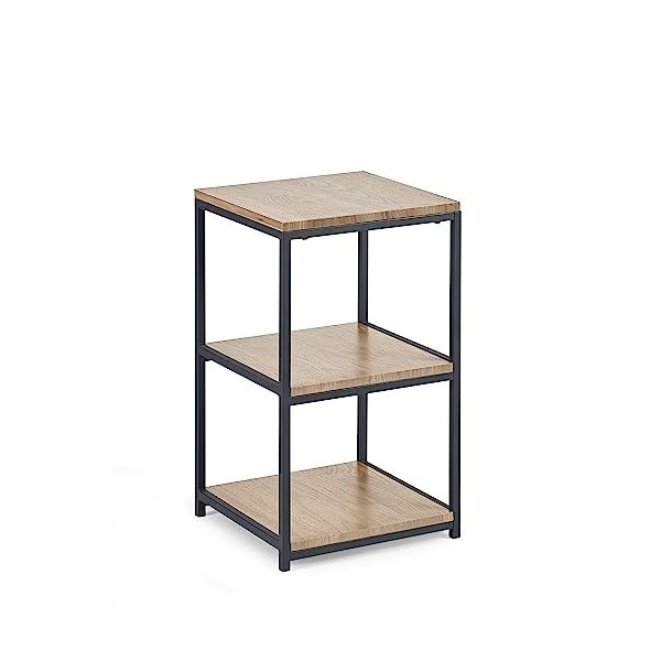 Julian Bowen Meuble TV Tribeca, effet chêne Sonoma/noir