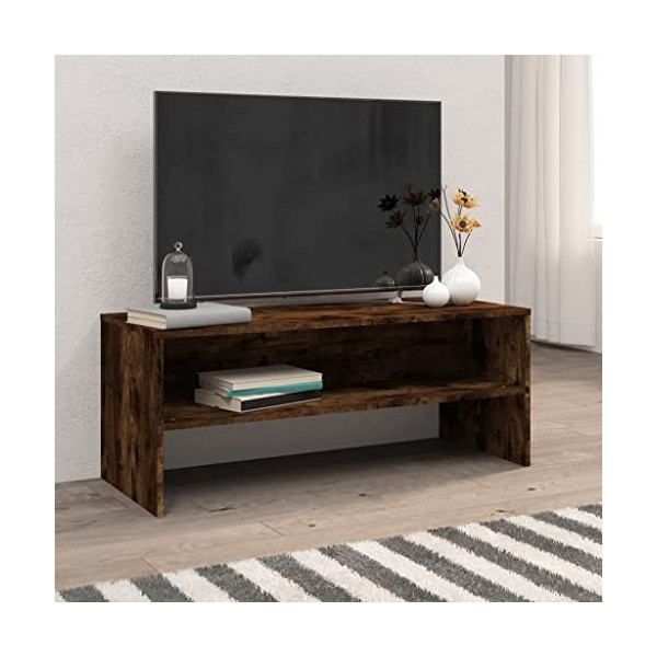 VEEKI Meuble TV, Meuble TV Suspendu, Meuble TV Industriel, Meuble TV Bois, Meuble Chambre, Convient pour Salon ou Chambre, Ch
