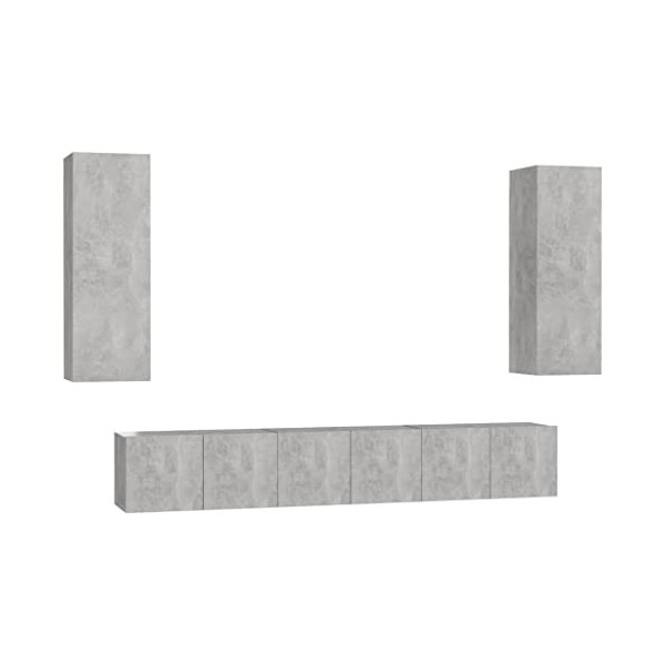 VEEKI Meuble TV, Meuble TV Suspendu, Meuble, Meuble TV avec Rangement，Meuble Industriel, Convient pour Salon ou Chambre, Ense