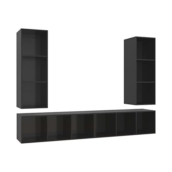 VEEKI Meuble TV, Meuble TV Suspendu, Meuble, Meuble TV avec Rangement，Meuble Industriel, Convient pour Salon ou Chambre, Meub