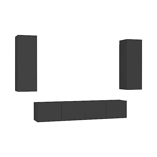 VEEKI Meuble TV, Meuble TV Suspendu, Meuble, Meuble TV avec Rangement，Meuble Industriel, Convient pour Salon ou Chambre, Ense