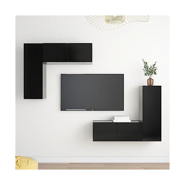 VEEKI Meuble TV, Meuble TV Suspendu, Meuble, Meuble TV avec Rangement,Meuble Industriel, Convient pour Salon ou Chambre, Ense