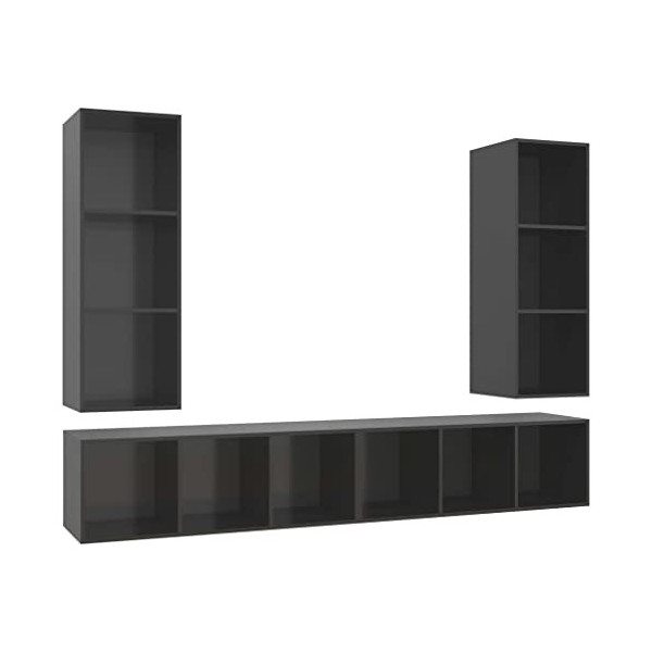 VEEKI Meuble TV, Meuble TV Suspendu, Meuble, Meuble TV avec Rangement,Meuble Industriel, Convient pour Salon ou Chambre, Meub