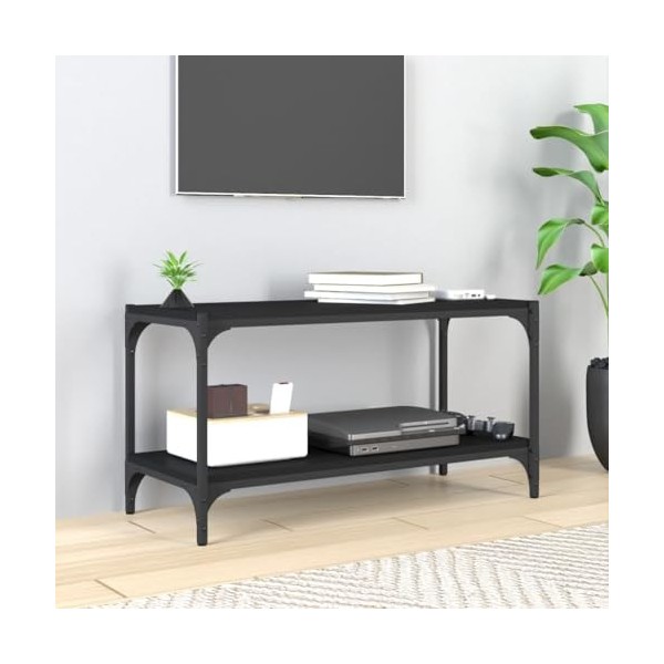 VEEKI Meuble TV, Meuble TV Suspendu, Meuble TV Industriel, Meuble TV Bois, Meuble Chambre, Convient pour Salon ou Chambre, No