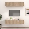 VEEKI Meuble TV, Meuble TV Suspendu, Meuble TV Industriel, Meuble TV Bois, Meuble Chambre, Convient pour Salon ou Chambre, Me