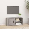 FAMIROSA Meuble TV Gris béton 80x31,5x36 cm Bois dingénierie 13.4KG 