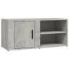FAMIROSA Meuble TV Gris béton 80x31,5x36 cm Bois dingénierie 13.4KG