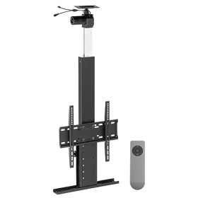 my wall Lift TV motorisé HP64L à encastrer au Plafond, Support de Plafond TV, Plage de Hauteur réglable, 32-55 Pouces, Charge