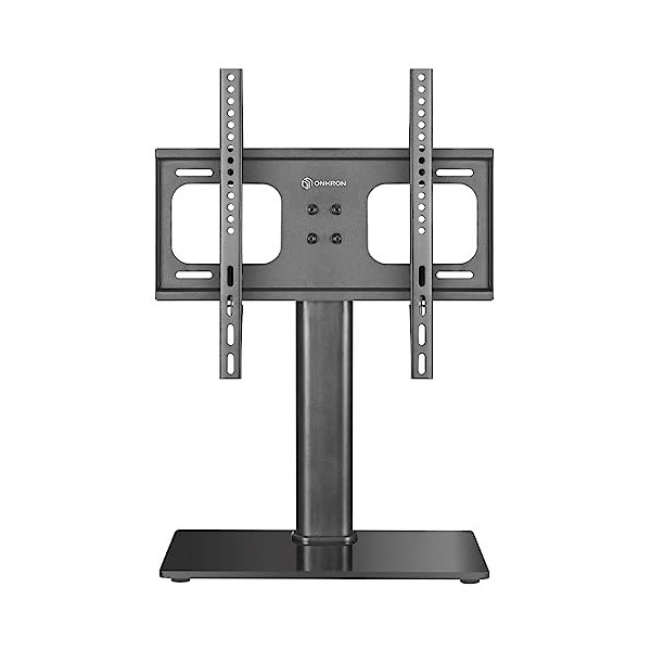 ONKRON Support TV 26-55" avec Hauteur réglable Support TV pour écrans Plats et incurvés jusquà 30 kg Base TV avec VESA 400 x