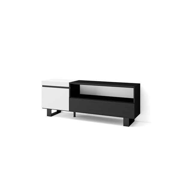 Skraut Home | Meuble TV | Banc Télé | Grand Espace de Rangement | 150x57x35cm | pour Les TV jusquà 65" | Design Industriel |