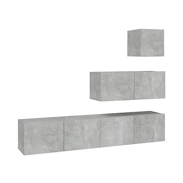 VEEKI Meuble TV, Meuble TV Suspendu, Meuble TV Industriel, Meuble TV Bois, Meuble Chambre, Convient pour Salon ou Chambre, En