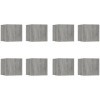lvssiao Table de Salon Moderne, Meubles pour TV Murale 8 pièces Gris Sonoma 30,5 x 30 x 30 cm Économiser de lespace Meuble T