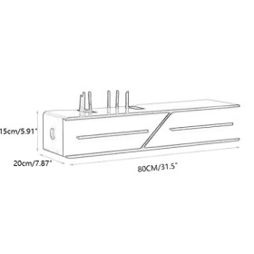 Uvency Meuble Tv Flottant Moderne Avec Portes Coulissantes Étagère Murale En Bois Pour Meuble Tv Avec Gestion Des Câbles Meub