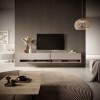 Selsey MIRRGO Meuble TV, Melamine, Beige, 200 cm