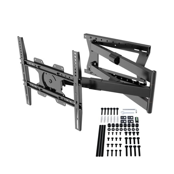 XTRARM TiTon 120 cm Distance au Mur, Support Mural pour TV, Long Bras pivotant, Incliner, pivoter, Tourner, allonger, TV env.