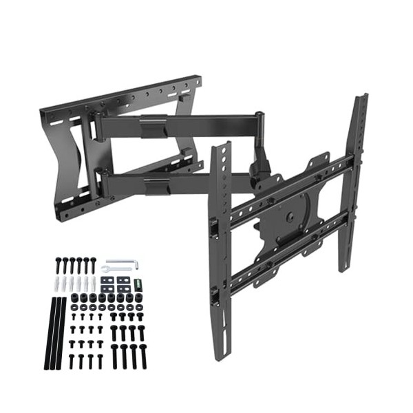 XTRARM TiTon 120 cm Distance au Mur, Support Mural pour TV, Long Bras pivotant, Incliner, pivoter, Tourner, allonger, TV env.