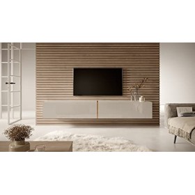 Selsey Bisira Meuble TV, Melamine, Beige, 200 cm