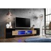 ExtremeFurniture Meuble TV Bridge | Meuble TV avec 2 étagères en Verre | RGB | Moderne | Élégant | Pratique | Solide