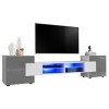 ExtremeFurniture Meuble TV Bridge | Meuble TV avec 2 étagères en Verre | RGB | Moderne | Élégant | Pratique | Solide