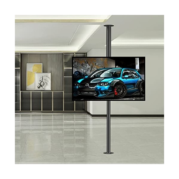 GUODDM TV LCD 360 Degrés Cadre Rotatif Support De Sol Cloison De Séparation Support Rotatif Meuble TV Rotatif Base, Support D