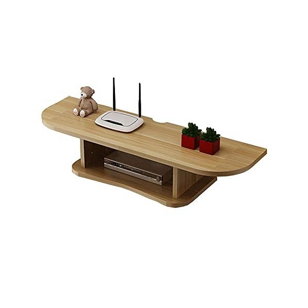 Meuble TV flottant, meuble TV, support de rangement multimédia mural, meuble TV flottant, support mural de fond TV avec espac