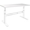 celexon plateau de bureau HPL - 150x75cm - 19,5 mm dépaisseur - blanc - extrêmement résistant aux chocs et aux rayures - bor