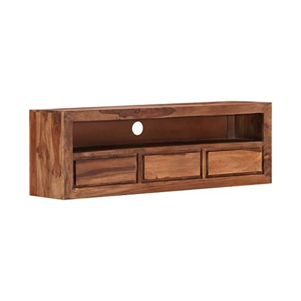 Générique Meuble TV 120x30x40 cm Bois Solide,22 KG,247703, Meubles, Meubles TV
