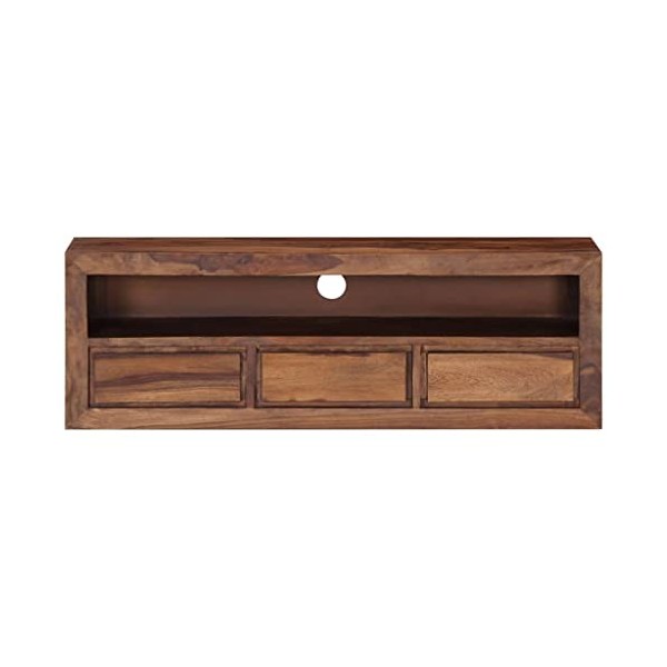 Générique Meuble TV 120x30x40 cm Bois Solide,22 KG,247703, Meubles, Meubles TV