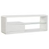 DKD Home Decor Meuble TV, Blanc, Estándar