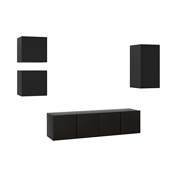 VEEKI Meuble TV, Meuble TV Suspendu, Meuble, Meuble TV avec Rangement，Meuble Industriel, Convient pour Salon ou Chambre, Ense