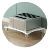 Armoire audio 1/2/3/4 couches avec pieds absorbant les chocs – Organisez et affichez léquipement stéréo, les consoles de jeu