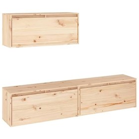 VEEKI Meuble TV, Meuble TV Suspendu, Meuble TV Industriel, Meuble TV Bois, Meuble Chambre, Convient pour Salon ou Chambre, Me