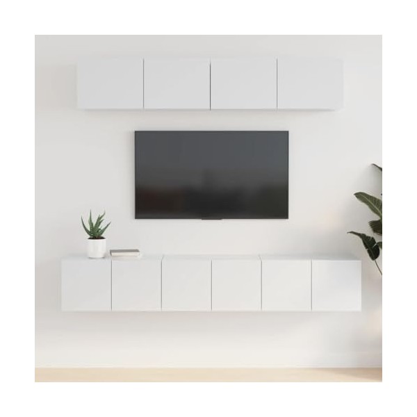 Meuble TV,Meuble TV Bas Table TV Support de Télévision en Bois pour Salon Chambre Salle à Manger,Support pour Téléviseur Jusq