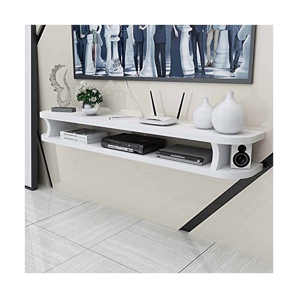 AVIMYA Meuble TV Flottant Meuble TV Mural, Meuble TV Flottant Simple pour Petit Appartement, DVD Mural ShaoSu