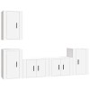 vidaXL Ensemble de Meubles TV 5 pcs Blanc Brillant Bois dingénierie